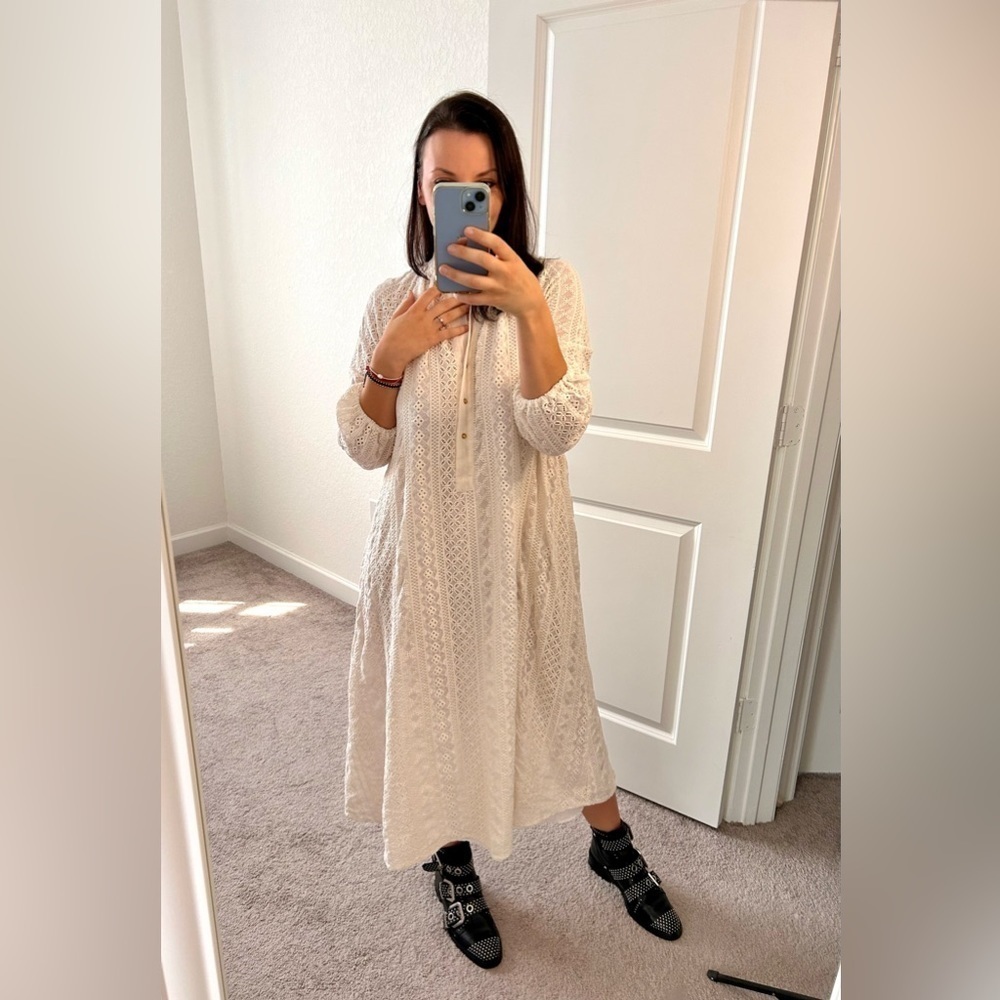 Zara Openwork Embroidery Dress - Picture 2 of 11